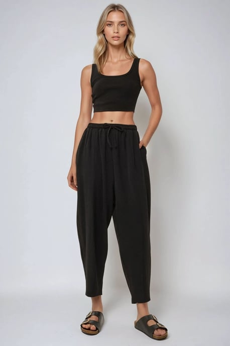 Elastische Taille Comfort Fit Broek - Image 1
