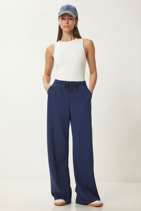 Wijde broek met trekkoord in de taille - Image 2