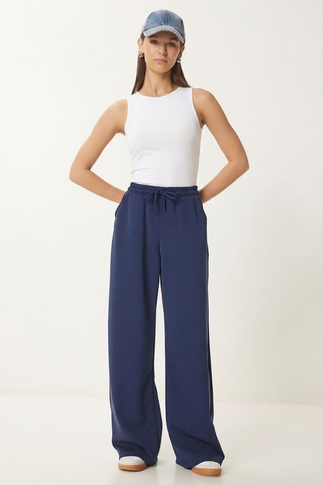 Wijde broek met trekkoord in de taille - Image 3