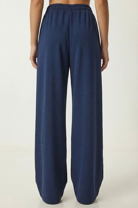 Wijde broek met trekkoord in de taille - Image 5