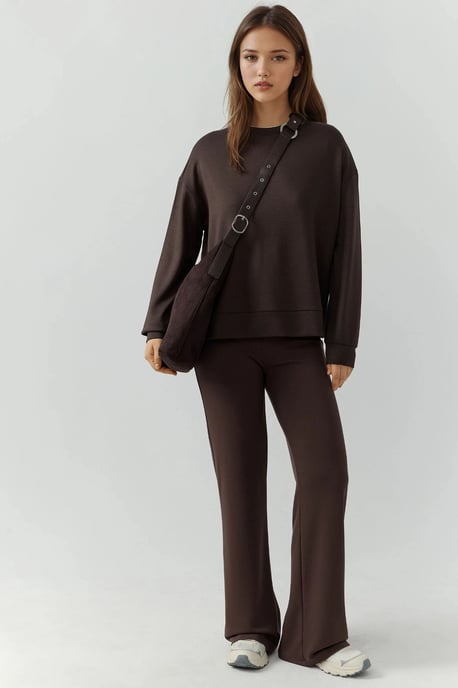 Ontspannen Pasvorm Modal Touch Rechte Leg Sweatpants - Image 2
