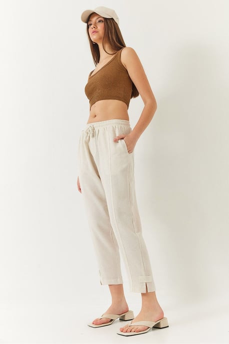 Regular Fit Joggingbroek met Elastische Taille en Zakken - Image 1