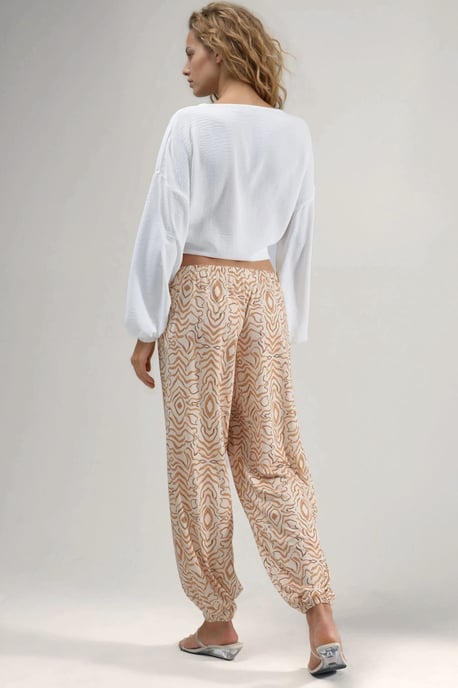 Zebra Print Lage Taille Joggingbroek - Image 3