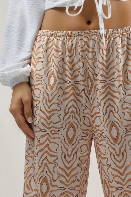 Zebra Print Lage Taille Joggingbroek - Image 5