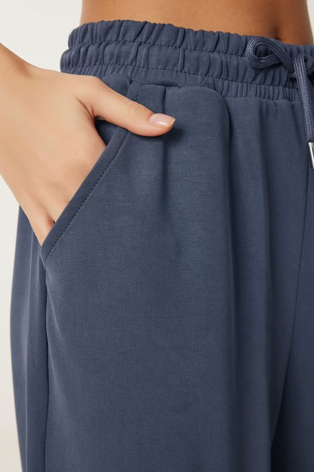Wijde broek met trekkoord in de taille - Image 5