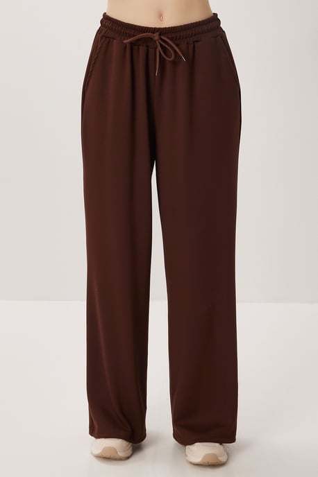 Wijde broek met trekkoord in de taille - Image 3