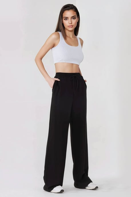 Brede Been Elastische Taille Trainingsbroek - Image 3