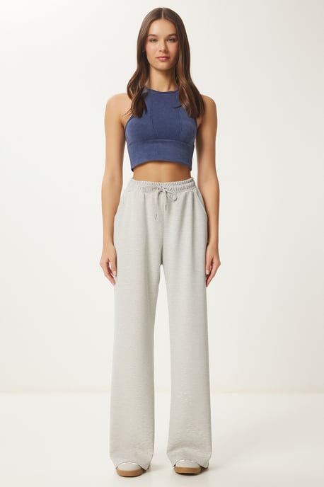 Wijde Pijpen Sweatpants met Koord Taille - Image 2