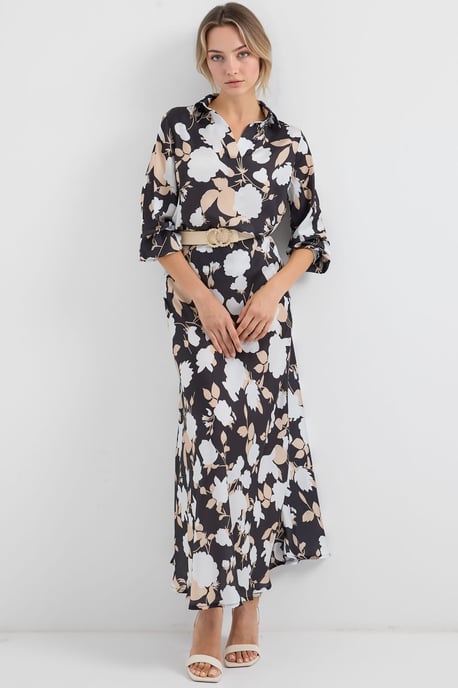 Lange Mouwen Bloemige Twee-delige Co-ord Set - Image 2
