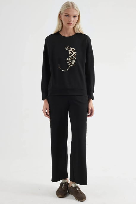 Modal Touch Luipaardpatroon Tweedelig Set - Image 6