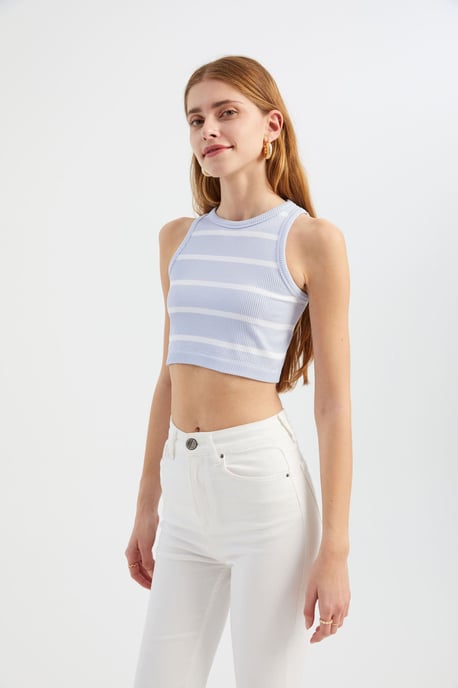 Gestreepte Coltrui Cropped Top - Image 2