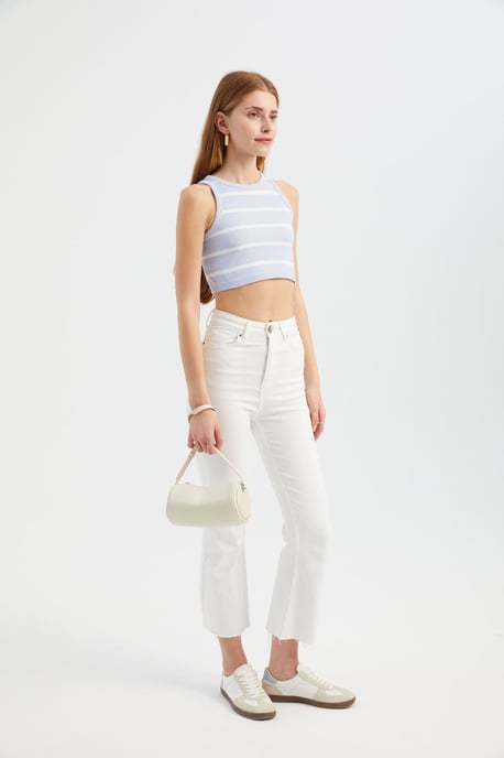 Gestreepte Coltrui Cropped Top - Image 3
