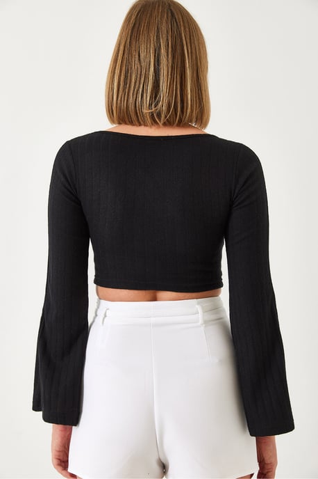 Geprikte Crop Top - Image 6