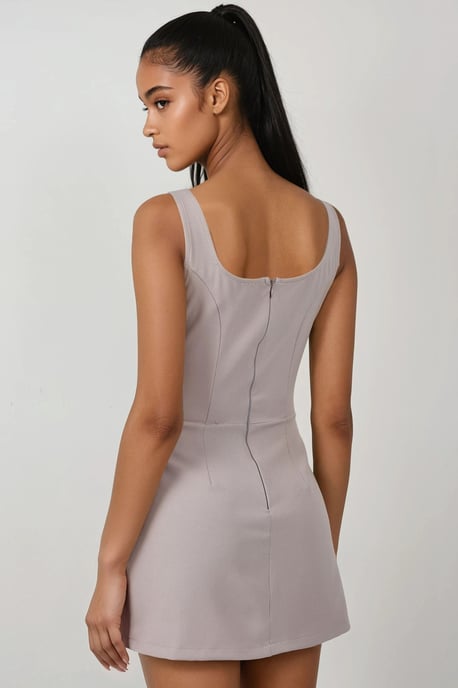 Fitted Mini-jurk met Shorts - Image 3