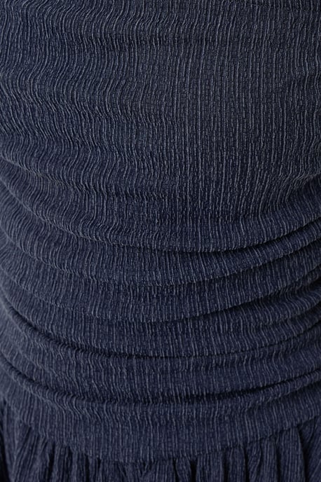 Strapless Textured Ruffle Minijurk - Image 5
