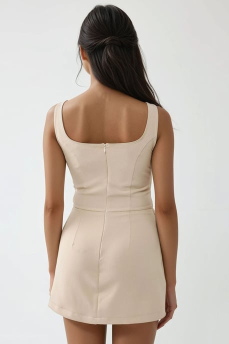 Aansluitend Mini-Jurk met Shorts - Image 4