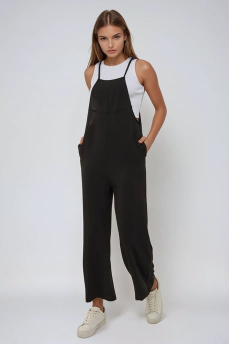 Halterneck Regular Fit Jumpsuit met Zak - Image 2
