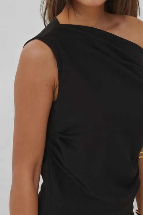 Wijd Gesneden Asymmetrische Kraag Jumpsuit - Image 6