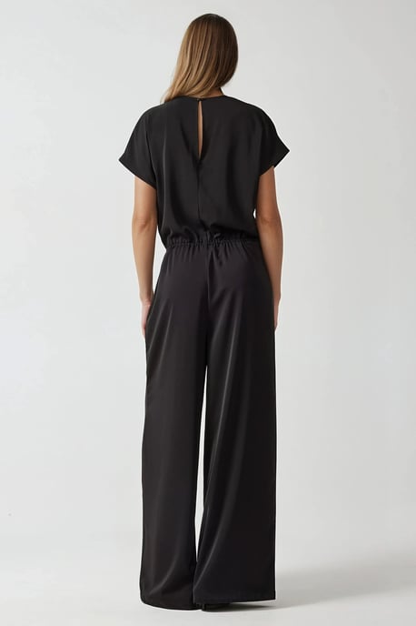 Wijde Croptop Jumpsuit met V-hals - Image 3