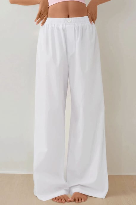 Hoge taille relaxte loungebroek - Image 1