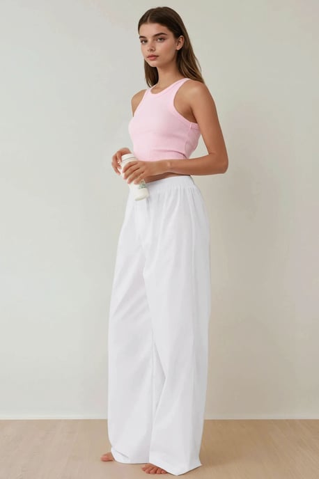 Hoge taille relaxte loungebroek - Image 5