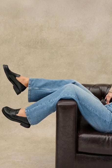 Brede Pas Comfort Denim Jeans - Image 2