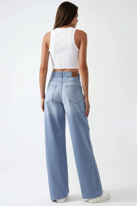 Baggy Fit Denim Jeans - Image 3