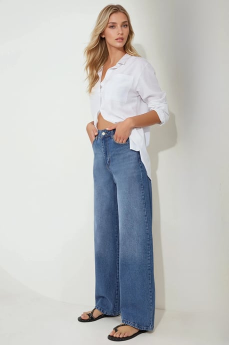 Baggy Fit Denim Jeans - Image 4