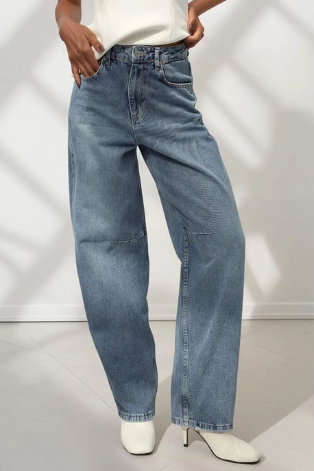 Brede Pijpen Baggy Fit Denim Jeans - Image 1