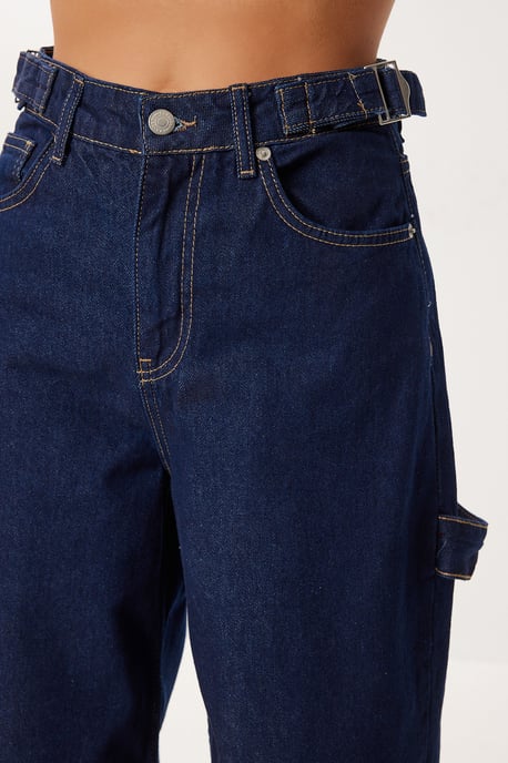 Hoge Taille Baggy Fit Wijde Pijpen Jeans - Image 5
