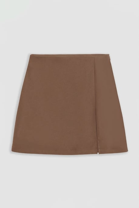 Hoge Taille Minirok met Split - Image 1