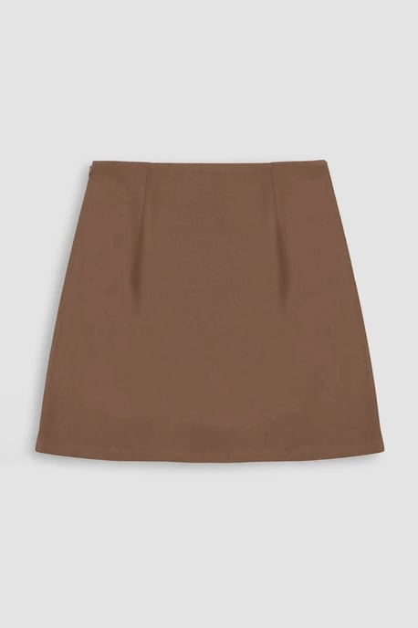 Hoge Taille Minirok met Split - Image 3