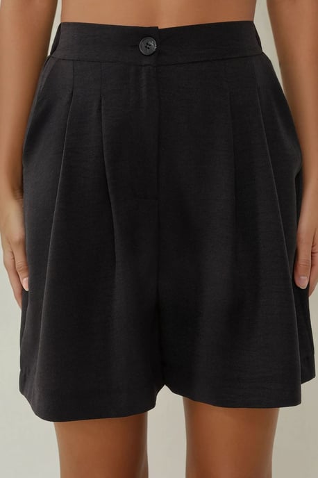 Hoge Taille Geplooide Lyocell Zachte Touch Shorts - Image 3