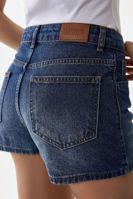 Hoge Taille Verwoeste Denim Shorts - Image 6