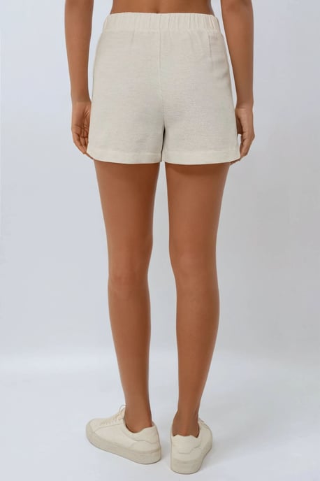 Textuur Linnen Voel Mini Skorts - Image 6