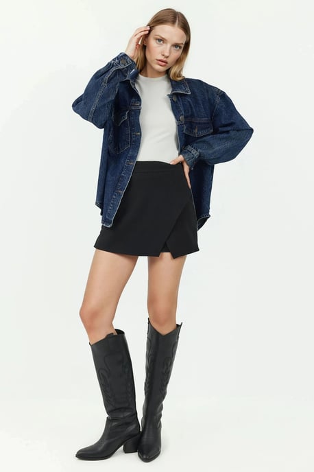 Hooggetailleerde Mini Skorts - Image 4