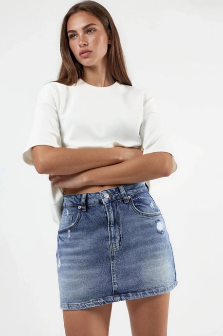 Denim Skort - Image 2