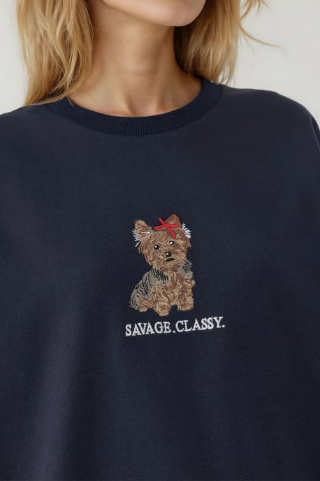 Geborduurd Crew Neck Sweatshirt - Image 2