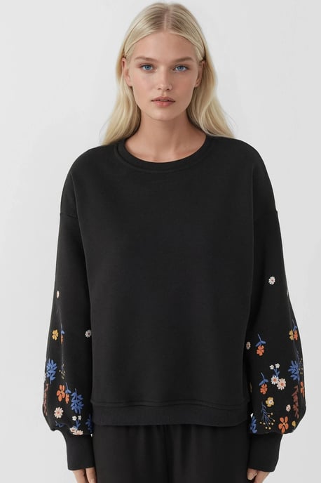 Bedrukte Lange Mouwen Crew Neck Sweatshirt - Image 5
