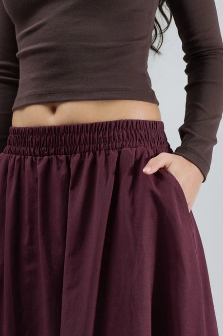 Elastische Taille Midi Rok met Zakken - Image 5