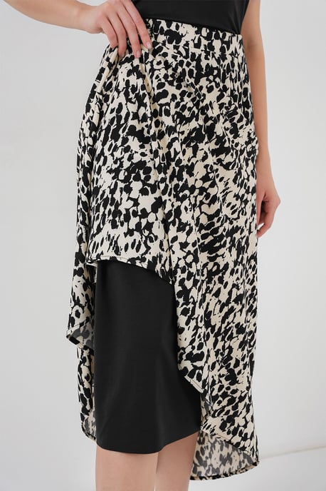 Midi Gebreide Elastische Taille Rok - Image 5