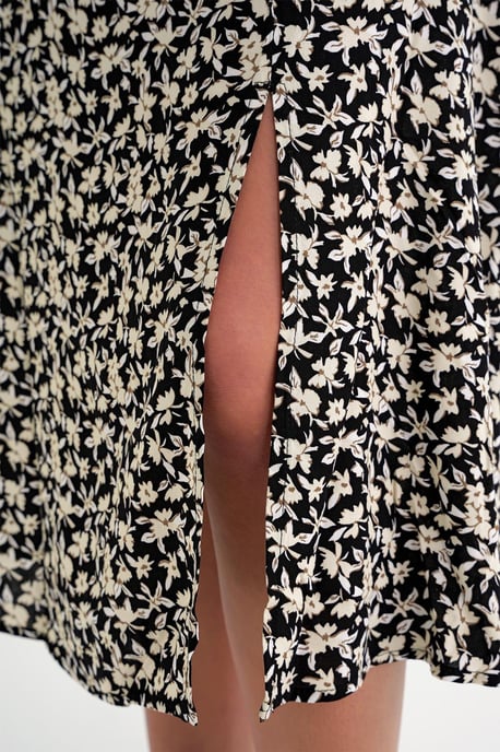 High-Waisted Bloemen Midi Rok - Image 6