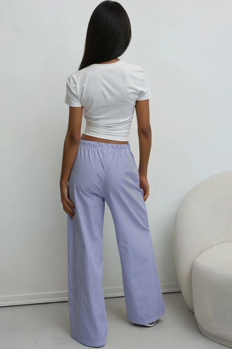 Elastische Taille Gestreepte Katoenen Loungebroeken - Image 4