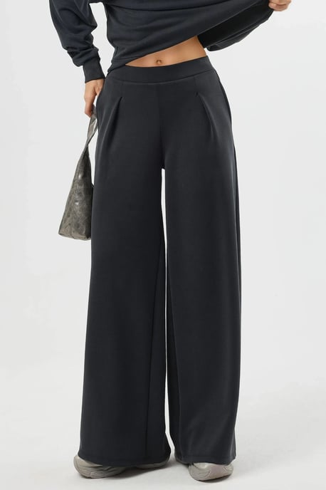 Elastische Taille Plissé Palazzo Broek - Image 1