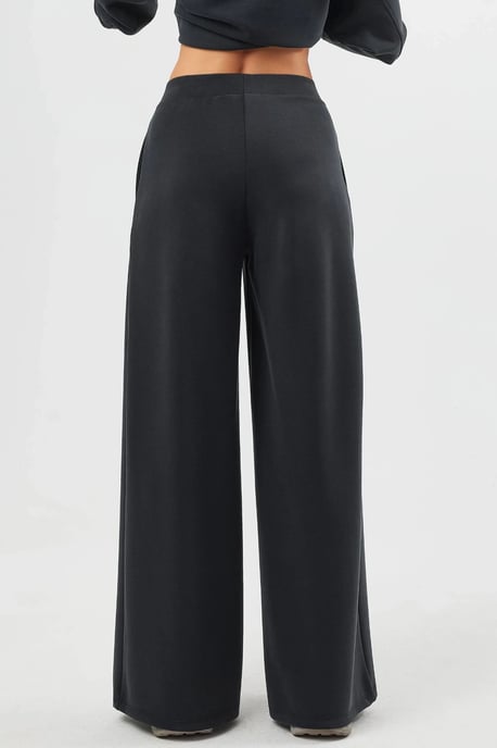 Elastische Taille Plissé Palazzo Broek - Image 4