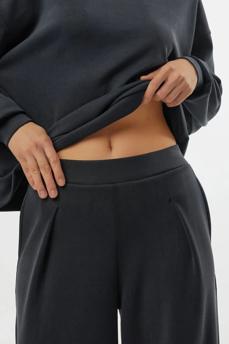Elastische Taille Plissé Palazzo Broek - Image 6