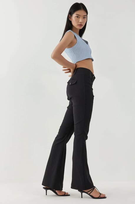 Lage Taille Flared Broeken - Image 2