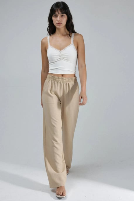 Elastische Taille Rechte Broek - Image 5
