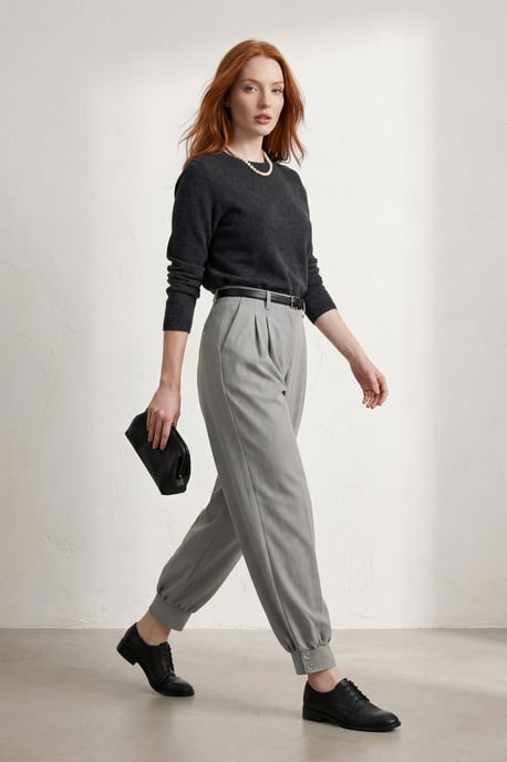Gebuikte Knooprok Met Tailored Broek - Image 2