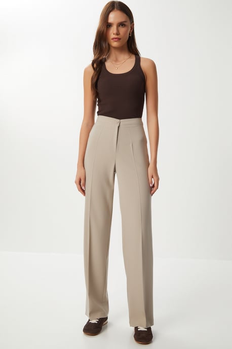 Hoge Taille Rechte Pijpen Broek - Image 2